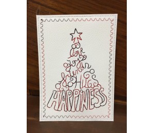 Stickserie ITH - Postkarten Set Wunschbäume